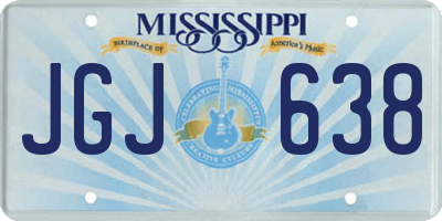MS license plate JGJ638