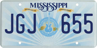 MS license plate JGJ655