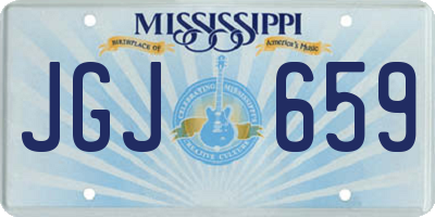 MS license plate JGJ659