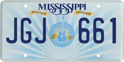MS license plate JGJ661