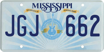 MS license plate JGJ662