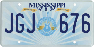 MS license plate JGJ676