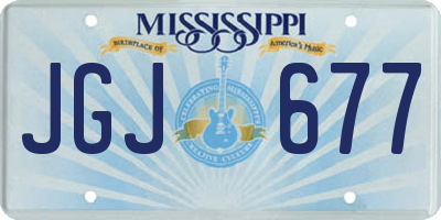 MS license plate JGJ677