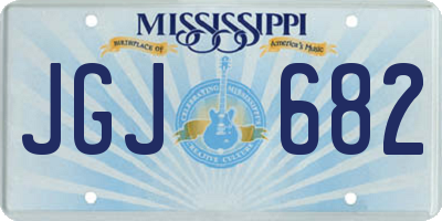 MS license plate JGJ682