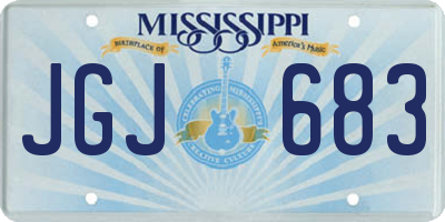 MS license plate JGJ683