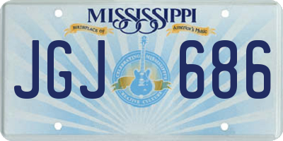 MS license plate JGJ686