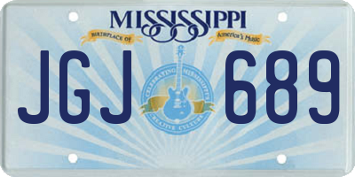 MS license plate JGJ689