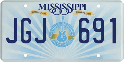 MS license plate JGJ691