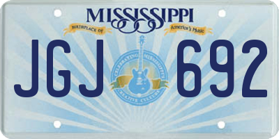 MS license plate JGJ692
