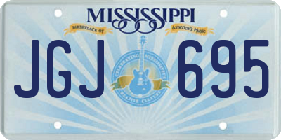 MS license plate JGJ695