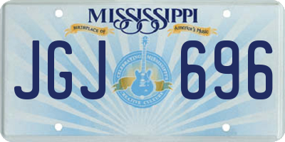 MS license plate JGJ696