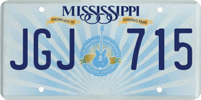 MS license plate JGJ715