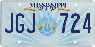 MS license plate JGJ724
