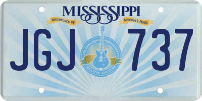 MS license plate JGJ737