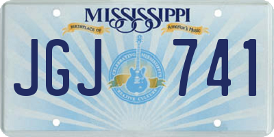 MS license plate JGJ741