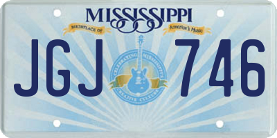 MS license plate JGJ746