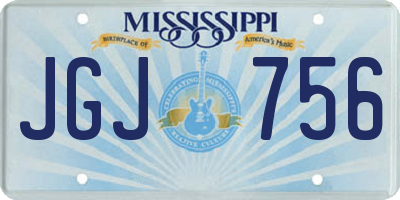 MS license plate JGJ756
