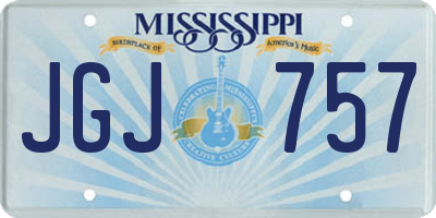 MS license plate JGJ757