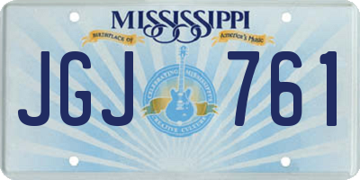 MS license plate JGJ761
