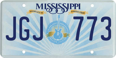MS license plate JGJ773