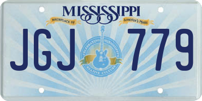 MS license plate JGJ779