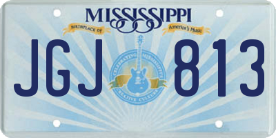 MS license plate JGJ813