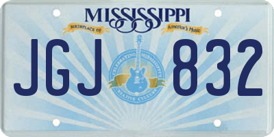 MS license plate JGJ832