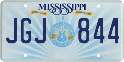 MS license plate JGJ844