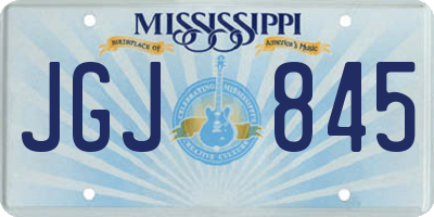 MS license plate JGJ845