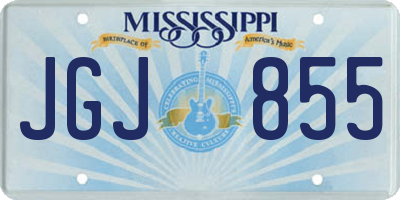 MS license plate JGJ855