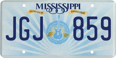 MS license plate JGJ859