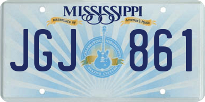 MS license plate JGJ861