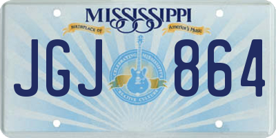 MS license plate JGJ864