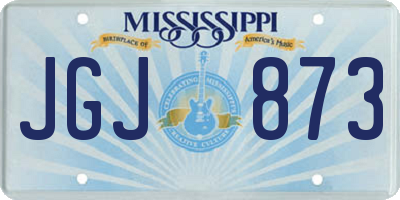MS license plate JGJ873