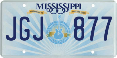MS license plate JGJ877