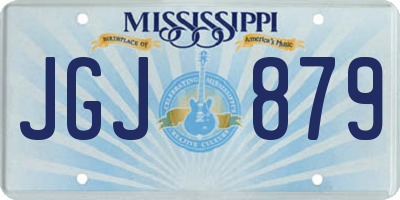 MS license plate JGJ879