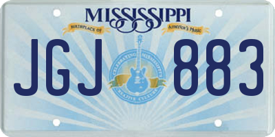 MS license plate JGJ883