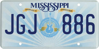 MS license plate JGJ886