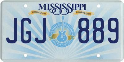 MS license plate JGJ889