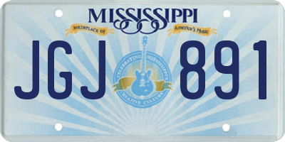MS license plate JGJ891