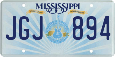 MS license plate JGJ894