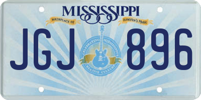 MS license plate JGJ896