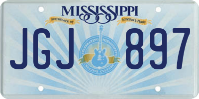 MS license plate JGJ897