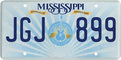 MS license plate JGJ899