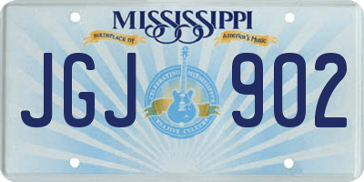 MS license plate JGJ902