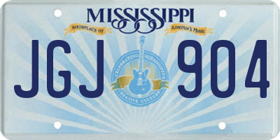 MS license plate JGJ904