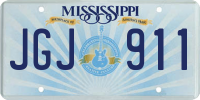 MS license plate JGJ911