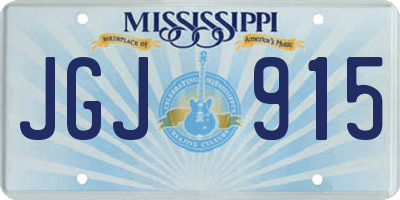 MS license plate JGJ915