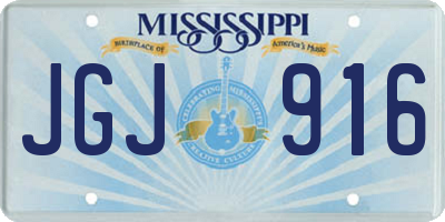 MS license plate JGJ916