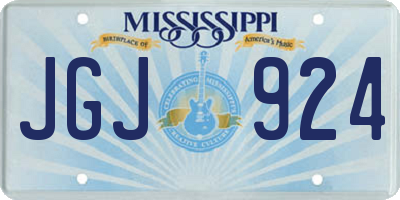 MS license plate JGJ924
